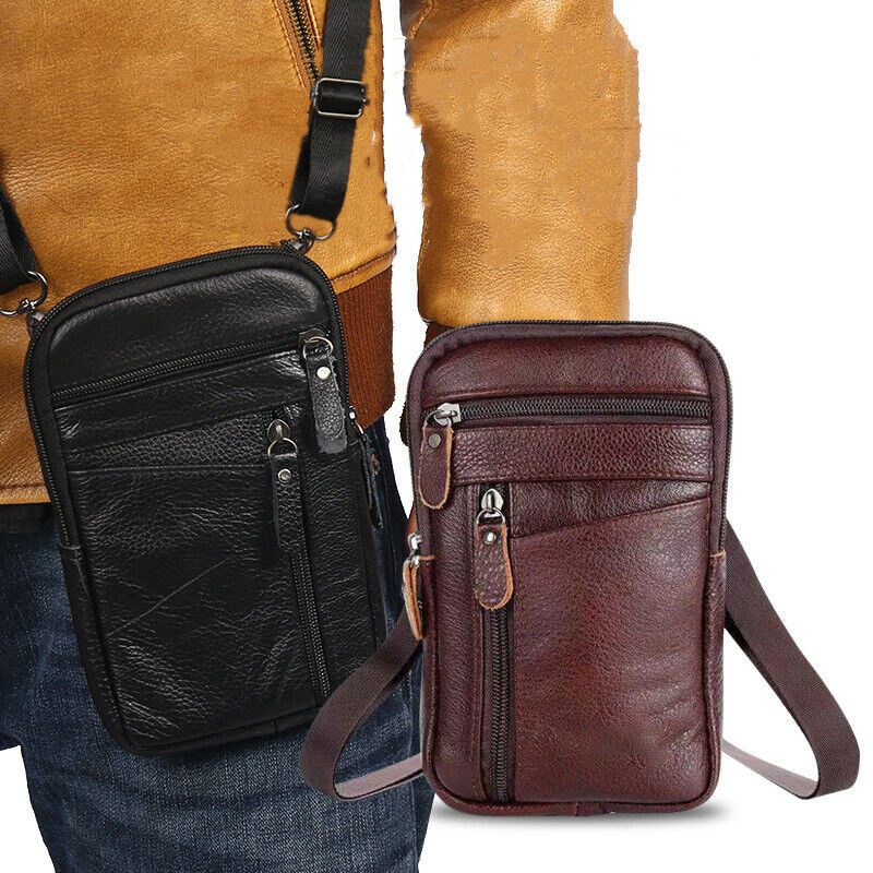 Multifunctional Waist, Shoulder & Mobile Phone Pouch Bag-701-Black